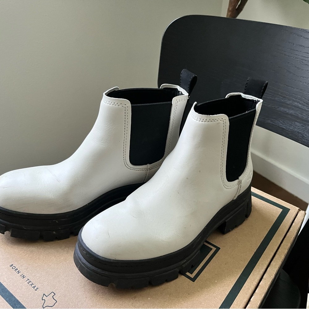 UGG White Ankle Rain Boots